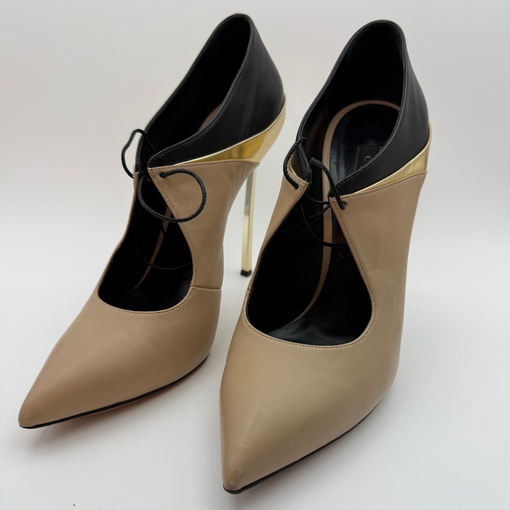 CASADEI BLADE HEELS NUDE  BLADE SIZE 11